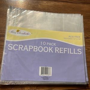 Miss Elizabeth’s 10 Pack 12” X 12” Scrapbook Refills - acid free